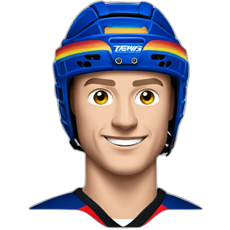 Jonathan Toews as a rainbow ninja emoji