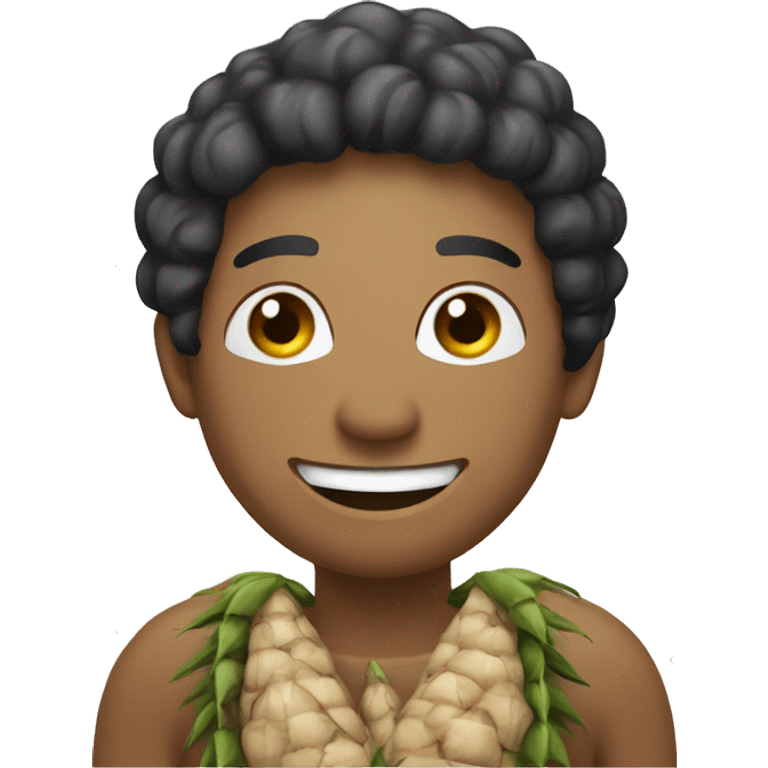 cassava man with smile, with G icon emoji