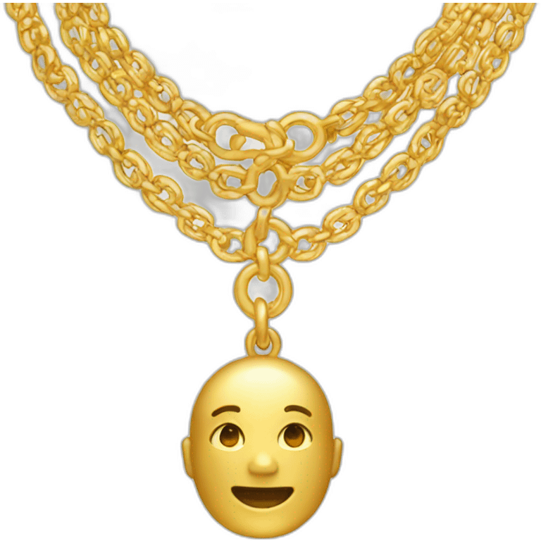 gold necklaces emoji