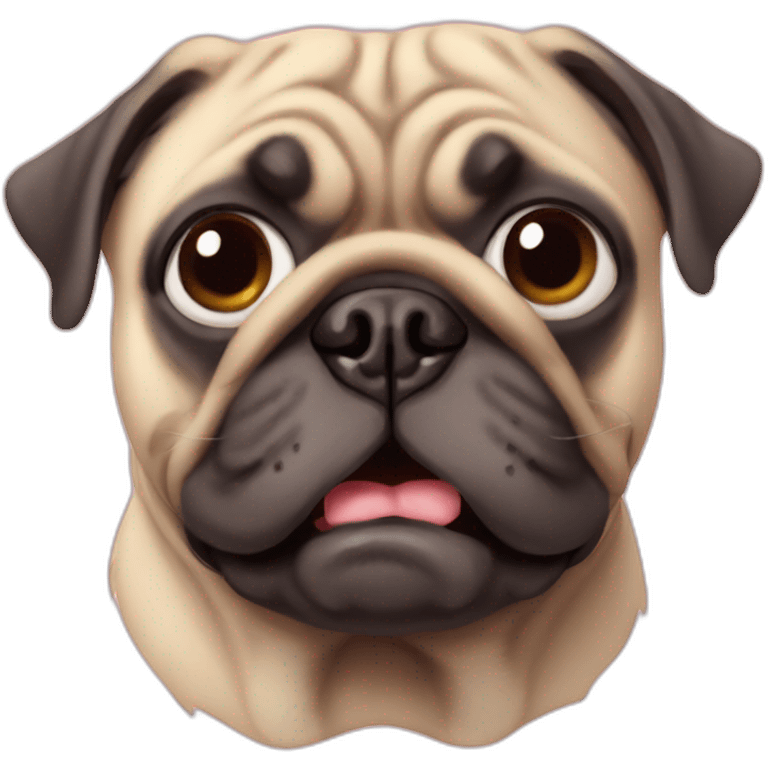 ugly pug emoji