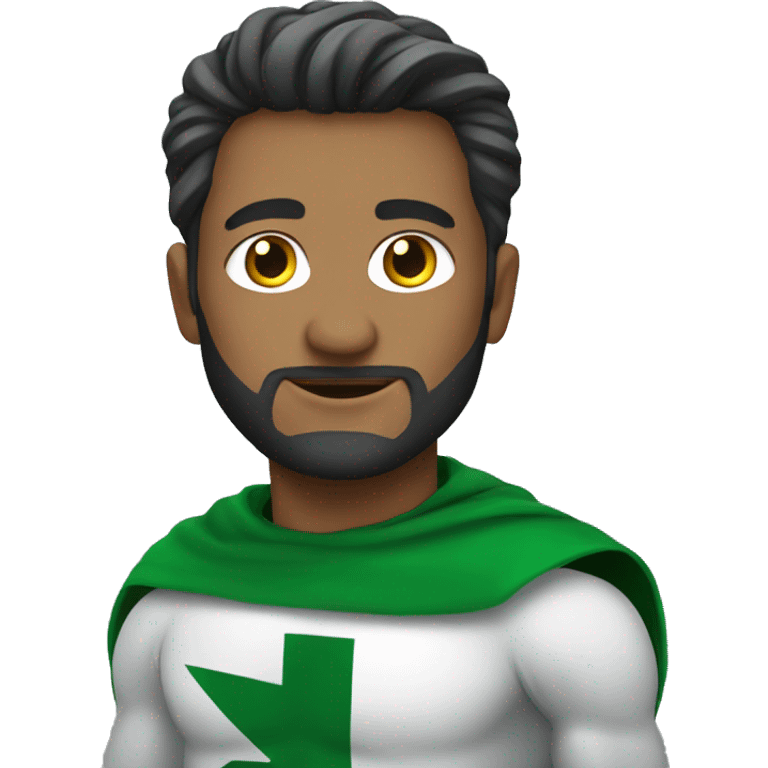 a superhero wearing pakistan clothes emoji