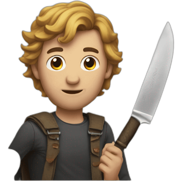 Man-book-knife emoji