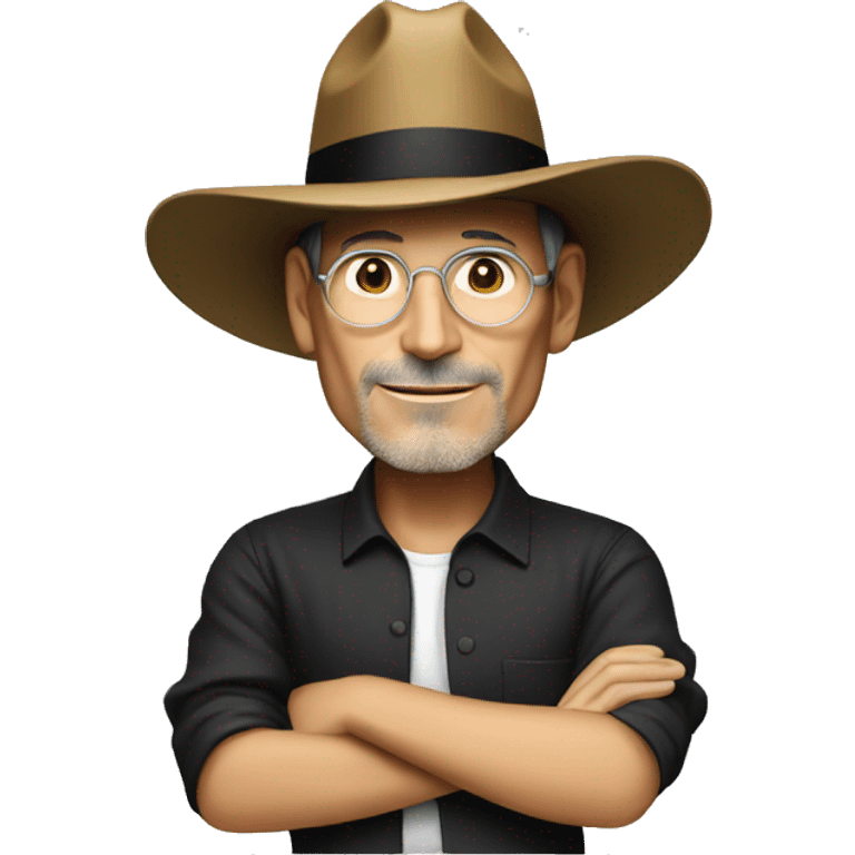 Steve jobs with sombrero emoji