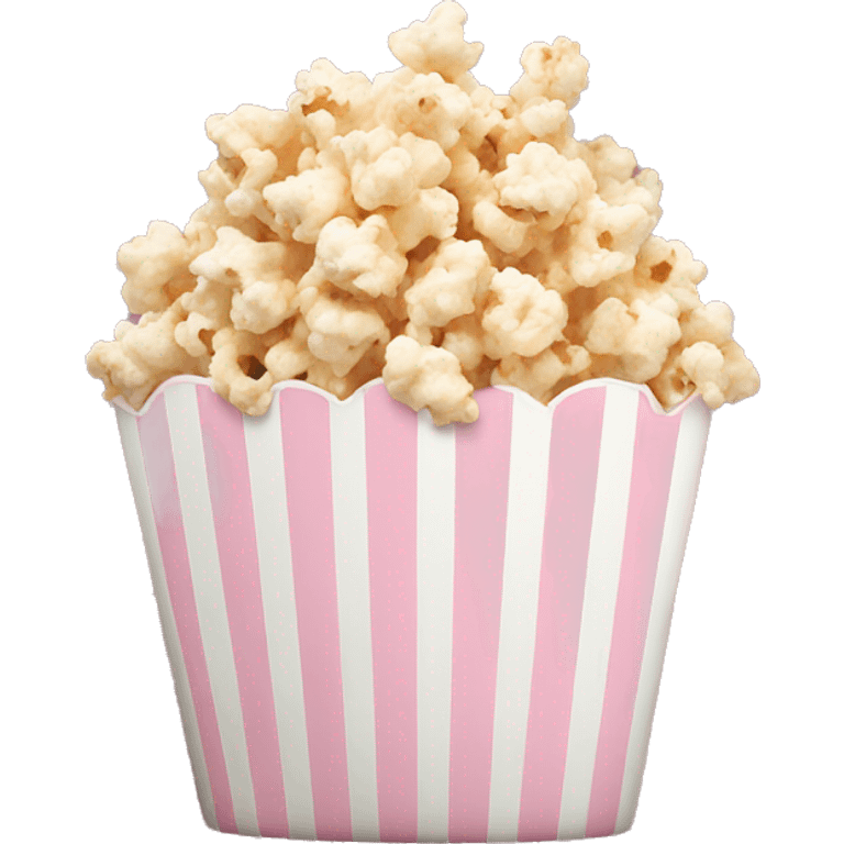 Light pink popcorn emoji