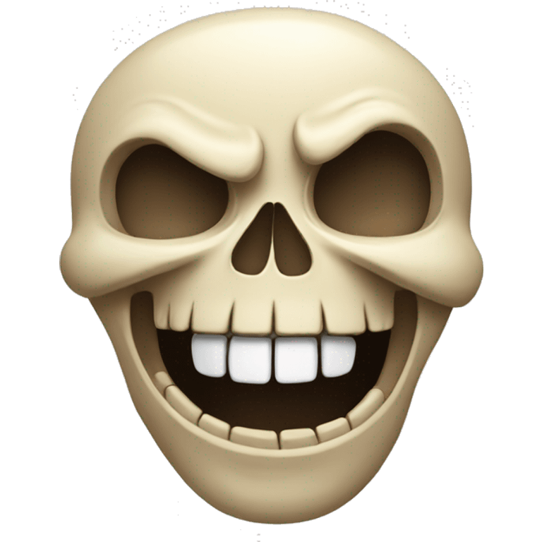 Skull laughing emoji