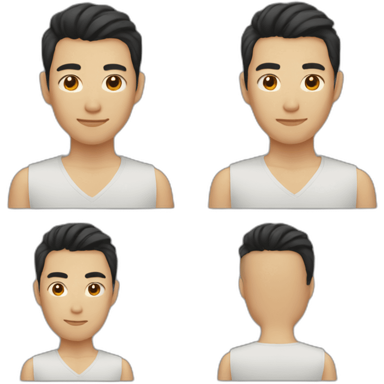 handsome asian guy emoji