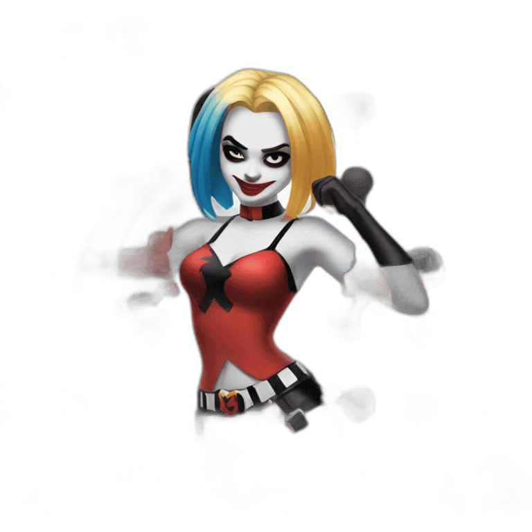 Harley Quinn pose emoji