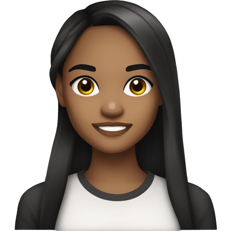 china anne mcclain with dark hair emoji