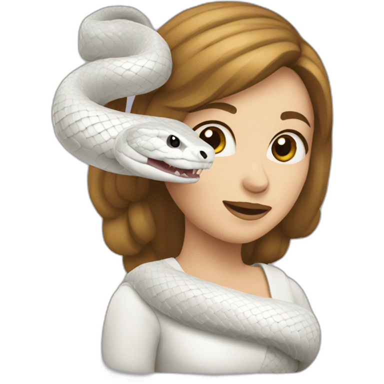 White snake female emoji