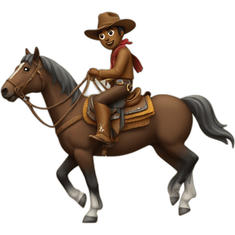 Cowboy on horse emoji