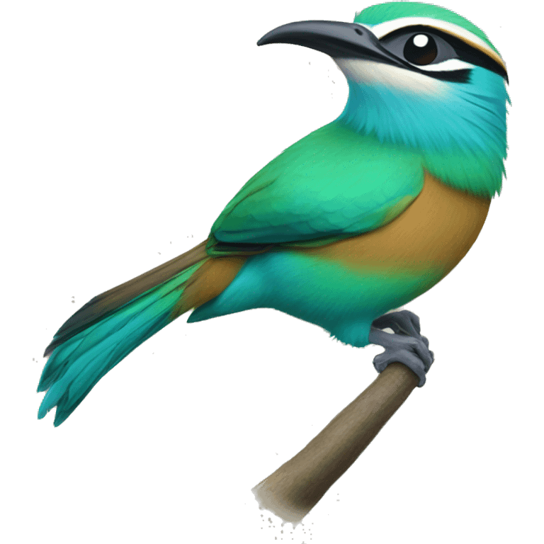 Turquoise-browed motmot Emoji emoji