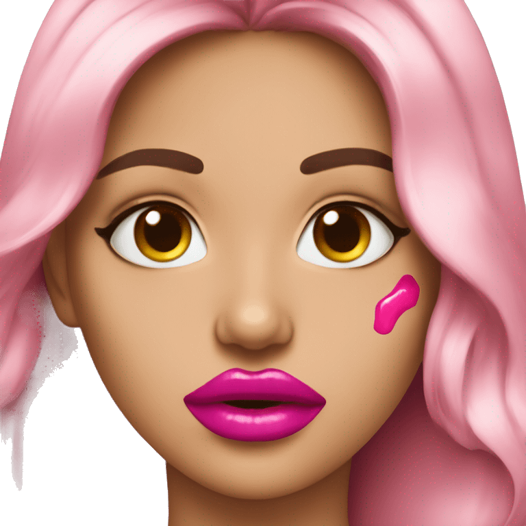 Pink lip stains emoji