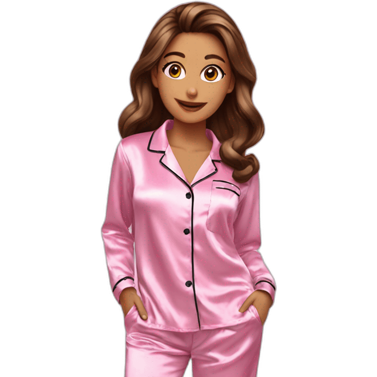 satin pajamas for woman emoji