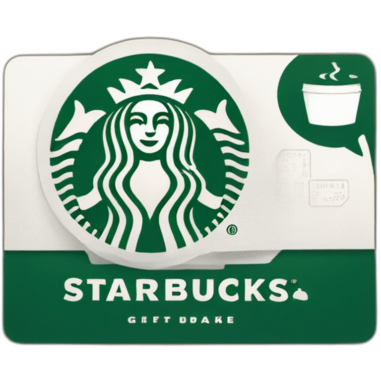 A starbucks gift card emoji