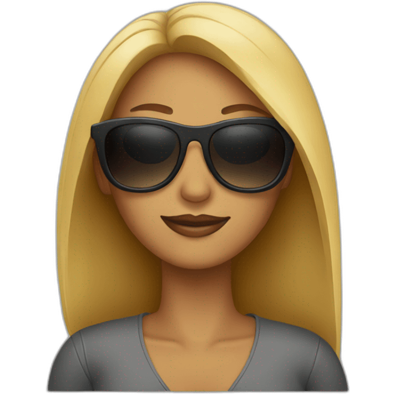 woman with sunglasses emoji