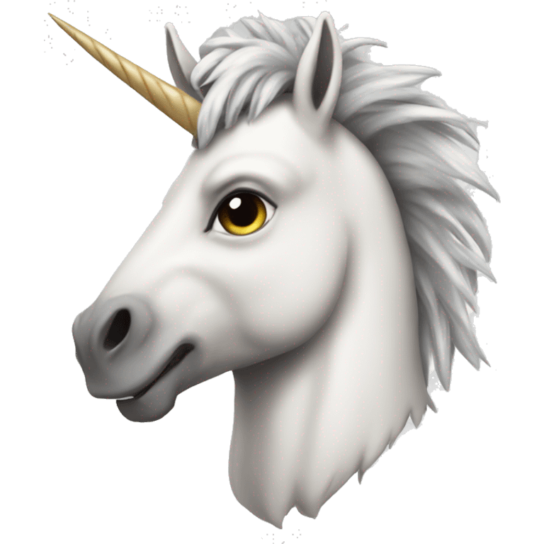 Viking unicorn white mowhawk emoji