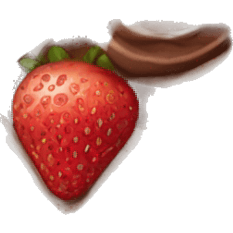 Chocolate and strawberry waffle emoji