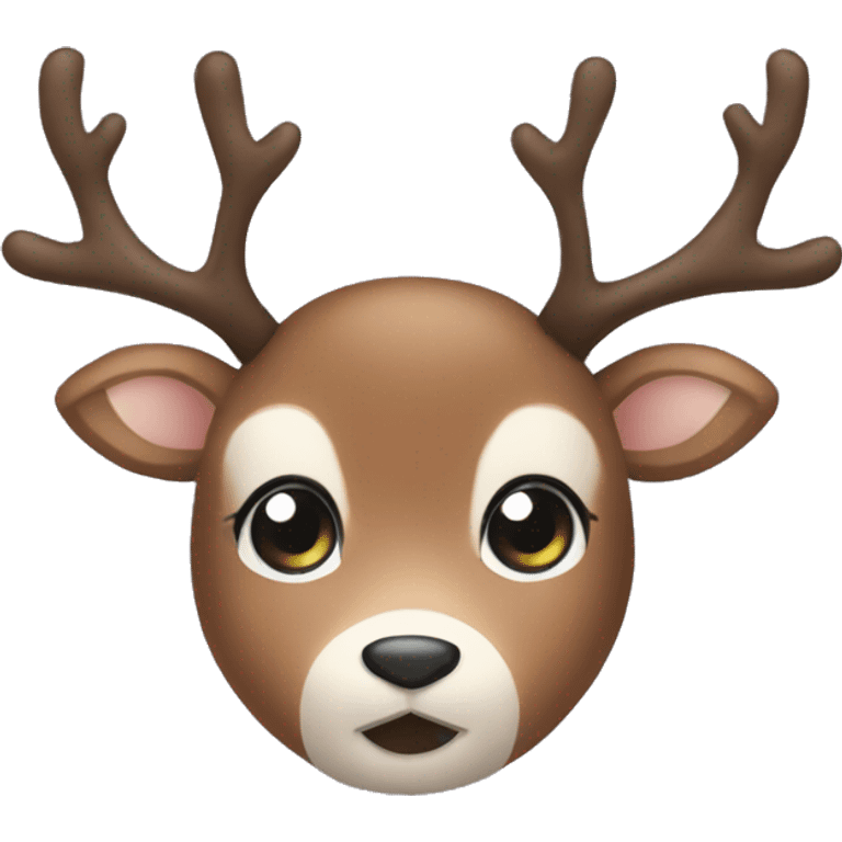 cute reindeer emoji