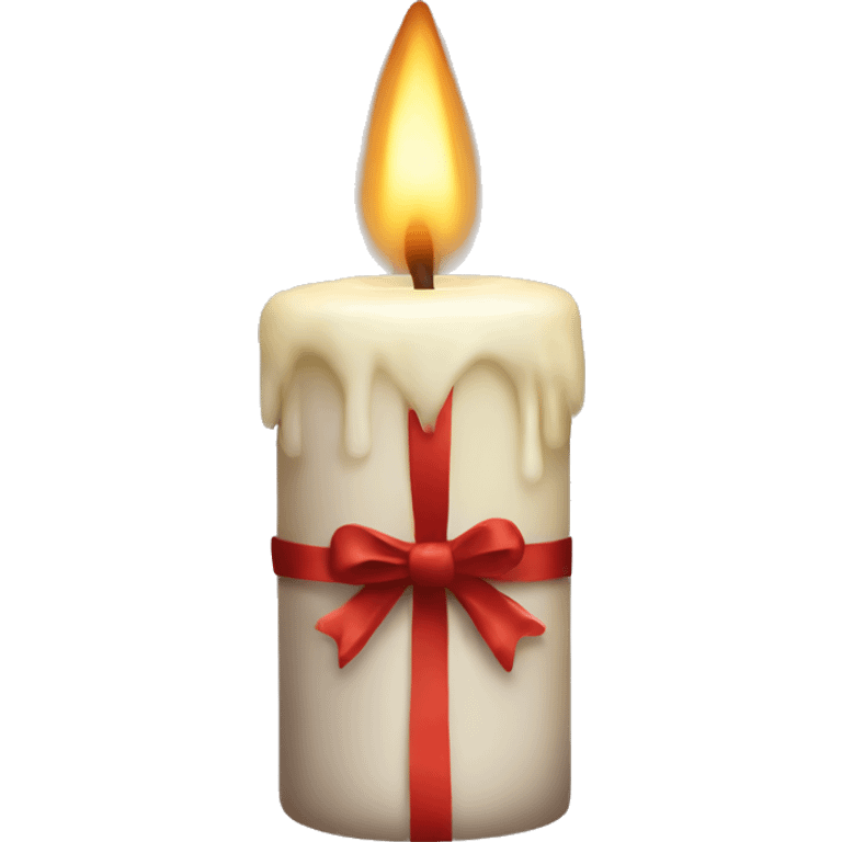 Christmas candle realistic  emoji