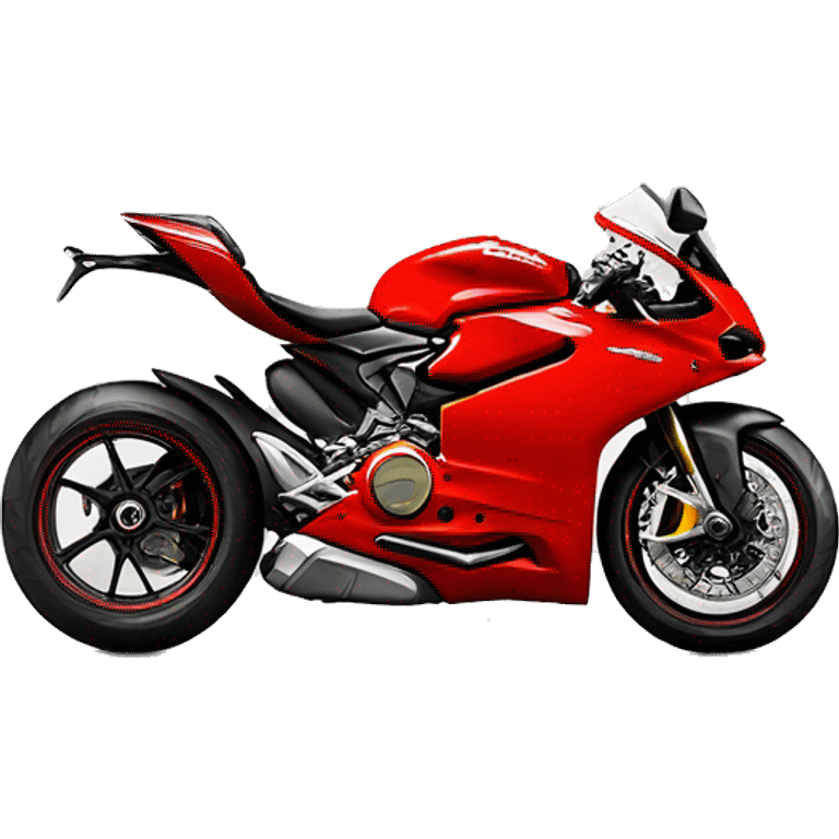 Red Ducati panigali  emoji