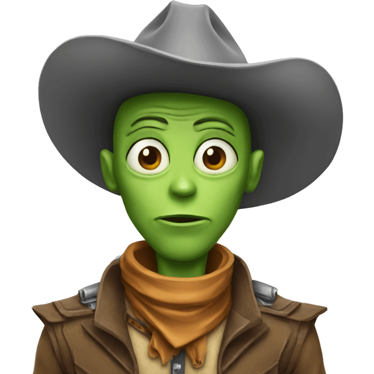 Cowboy alien emoji