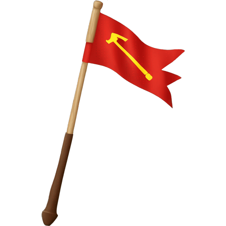 communism flag with hammer and sickel emoji