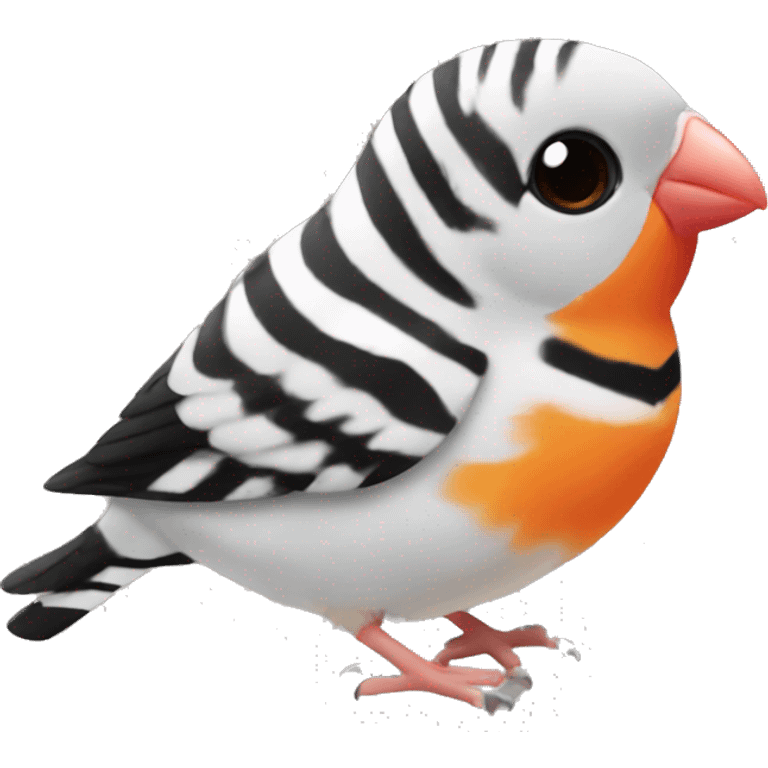 Zebra finch emoji