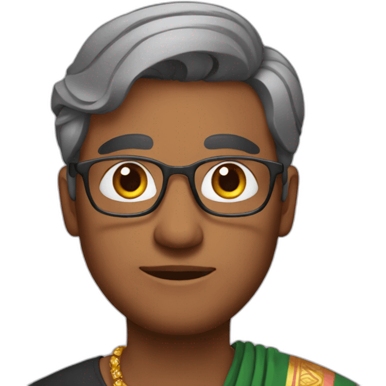 Man in saree emoji