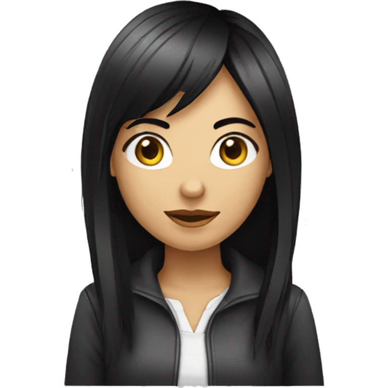 web designer girl with black hair  emoji