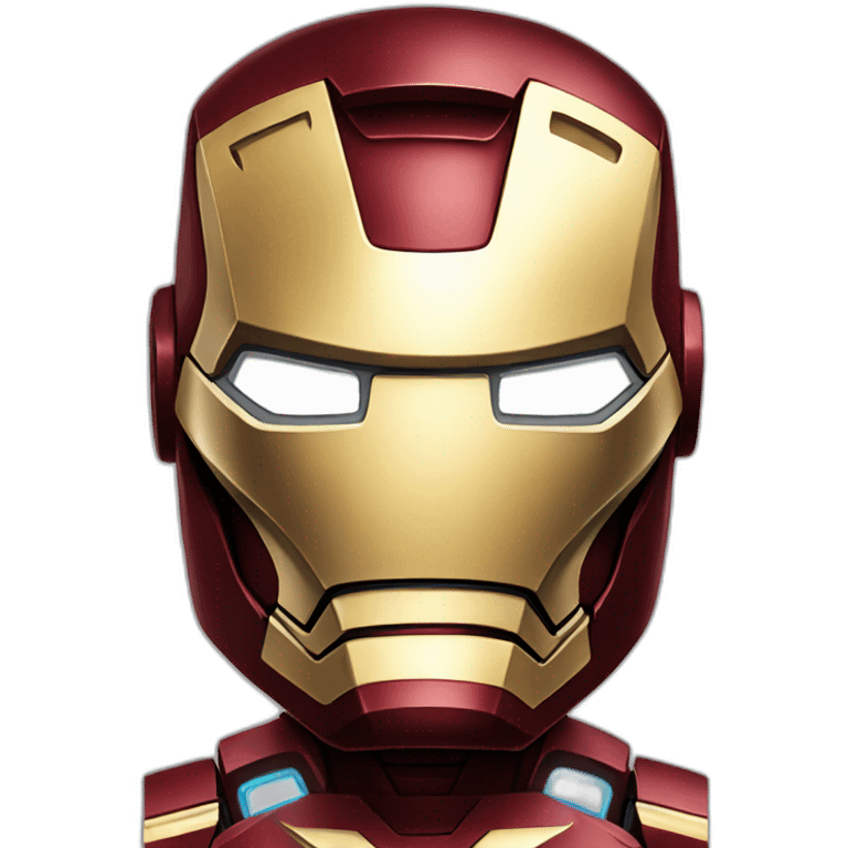 Iron man with face emoji