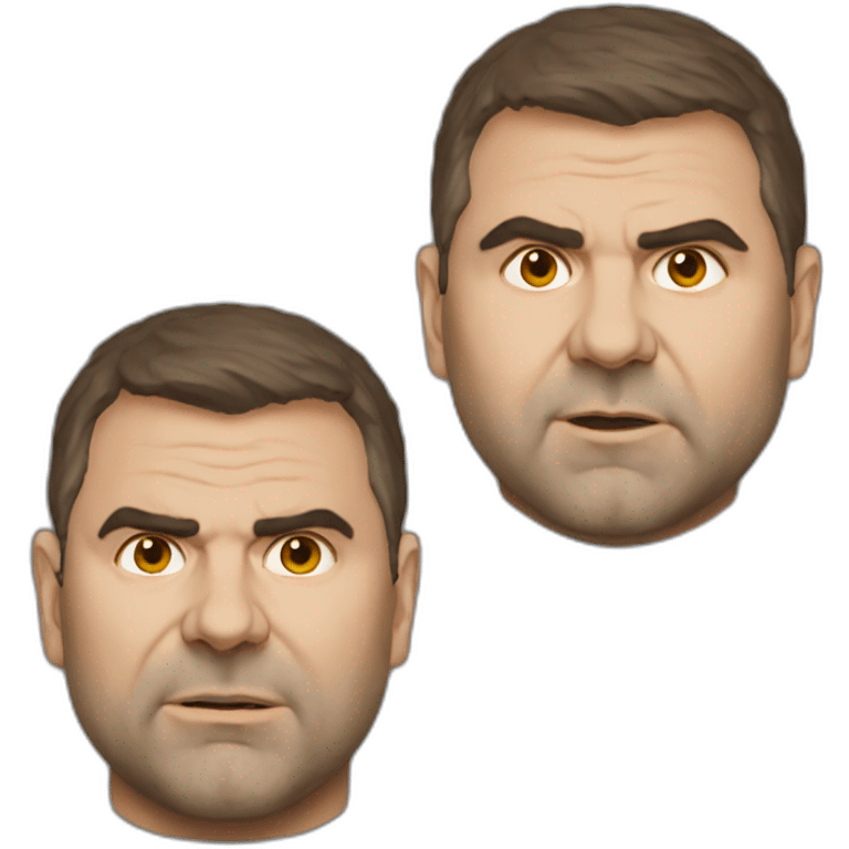 ange postecoglou O face emoji