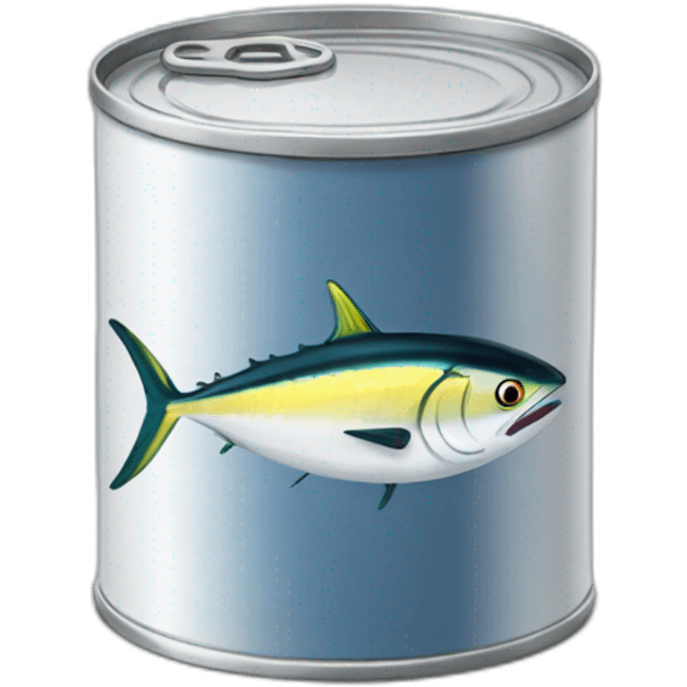 Realistic small can of tuna "petit navire" emoji