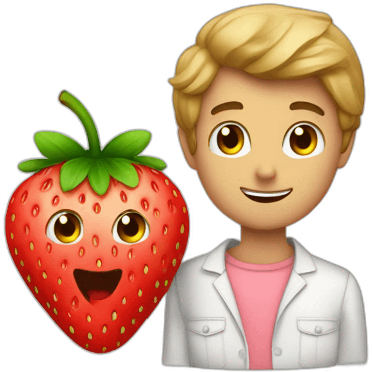 dima bilan and strawberry emoji