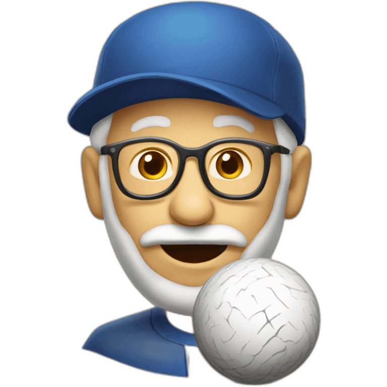 Papy qui joue a la petanque emoji