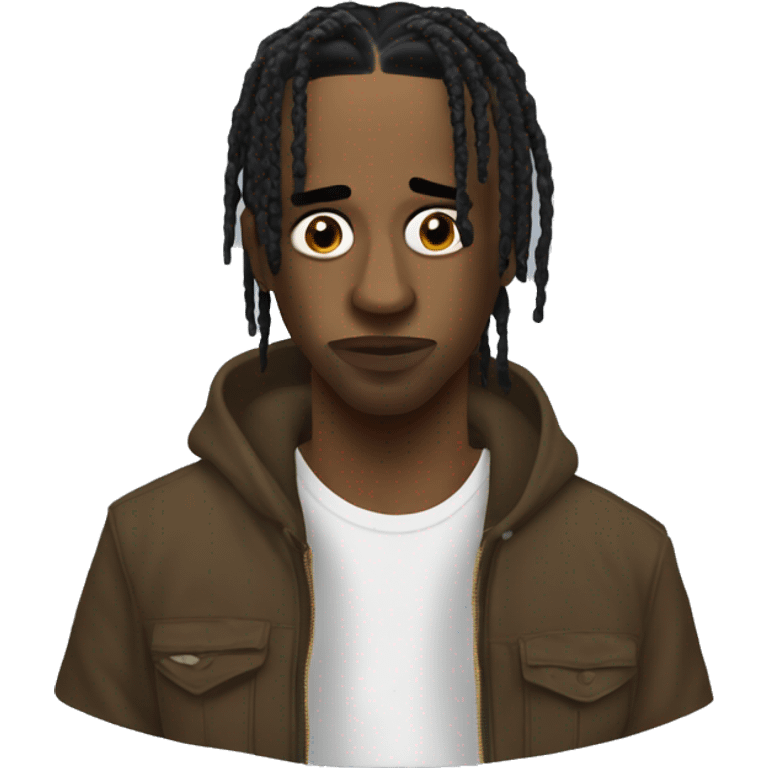 Travis Scott feining for more emoji