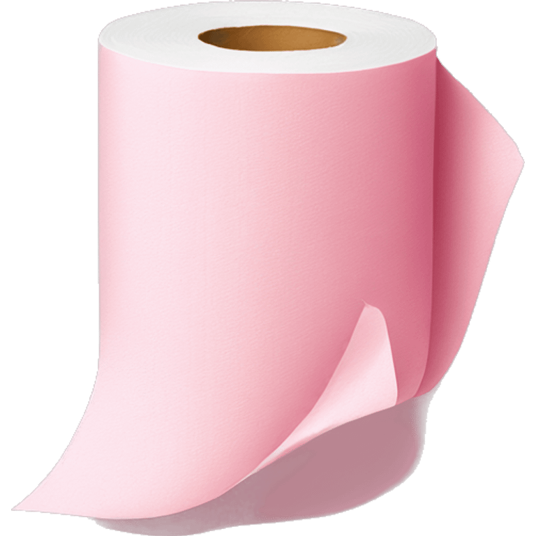 Pink toilet paper emoji