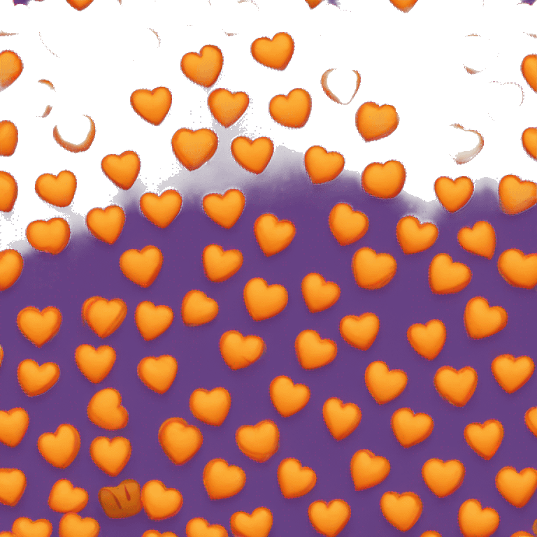 Broken orange heart emoji