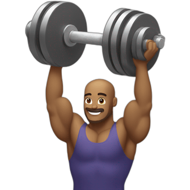 lifting a dumbell with one arm emoji