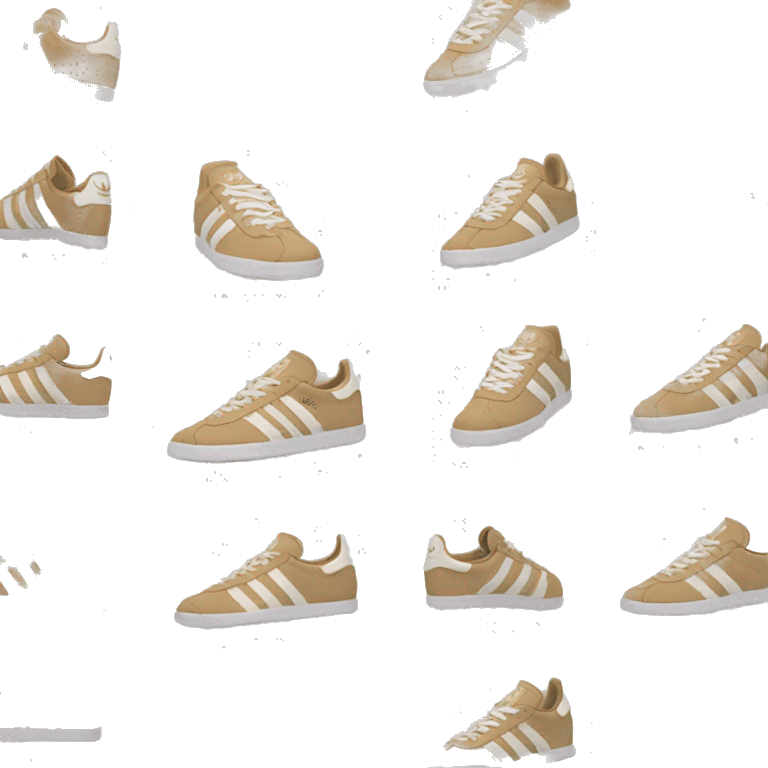 Adidas gazelles tan  emoji