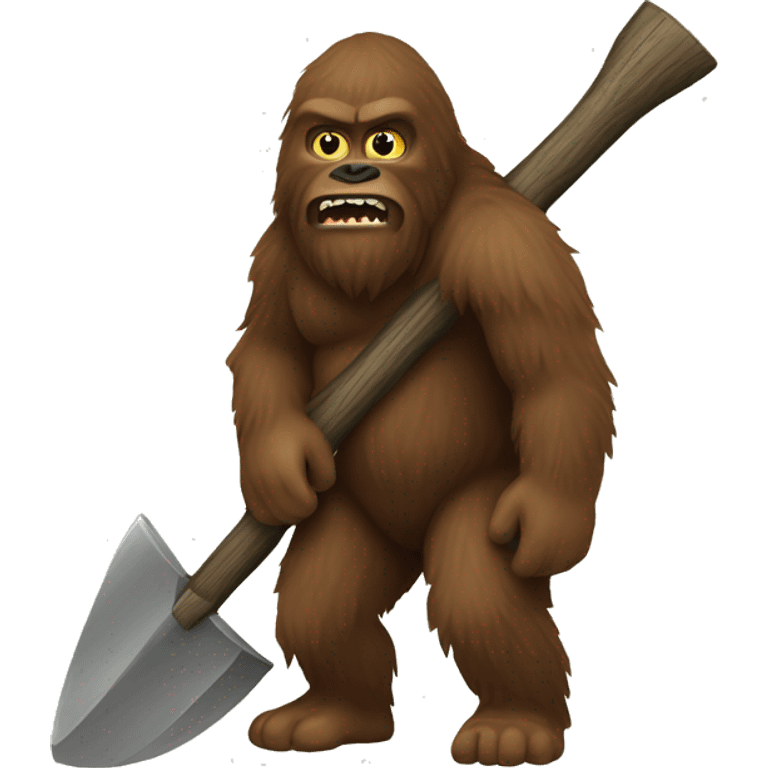 Sasquatch with Axe emoji