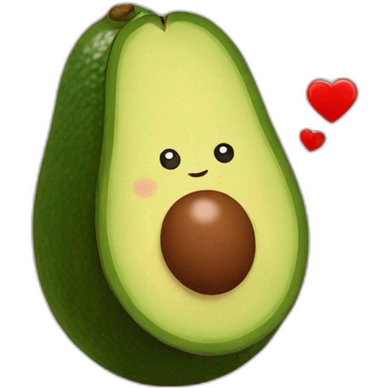 Avocado with heart  emoji