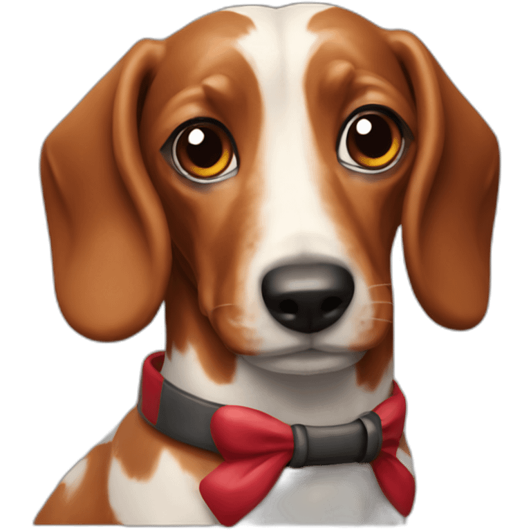 arlequin sausage dog emoji