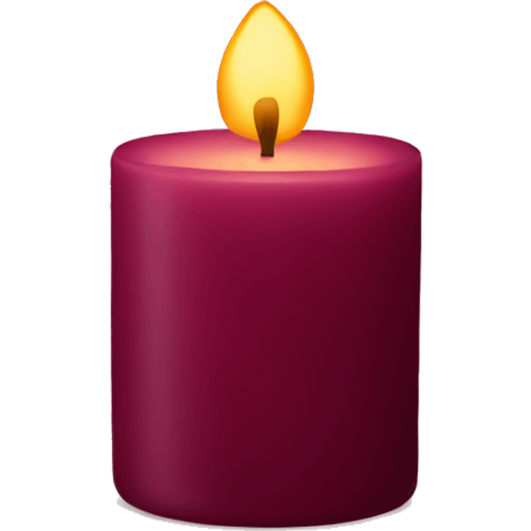 burgundy candle  emoji