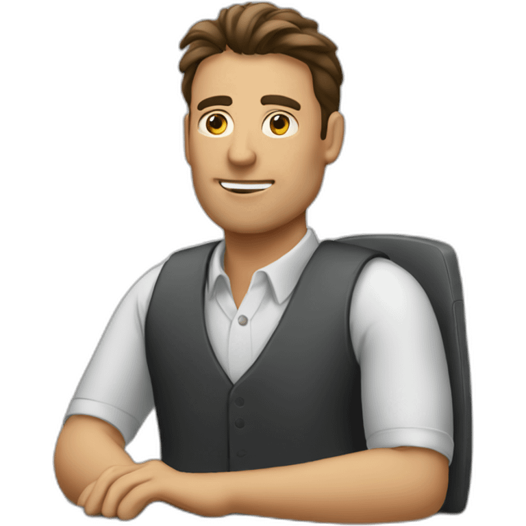 man work computer emoji