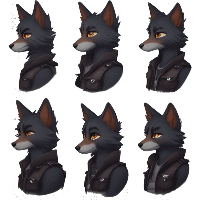 Edgy modern anthro furry by Falvie, LiLaiRa, griffsnuff, AngieWolf emoji