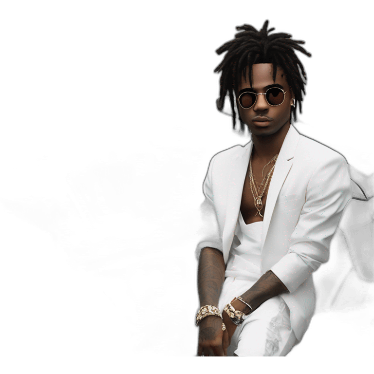 playboy carti on white lamborghini urus emoji