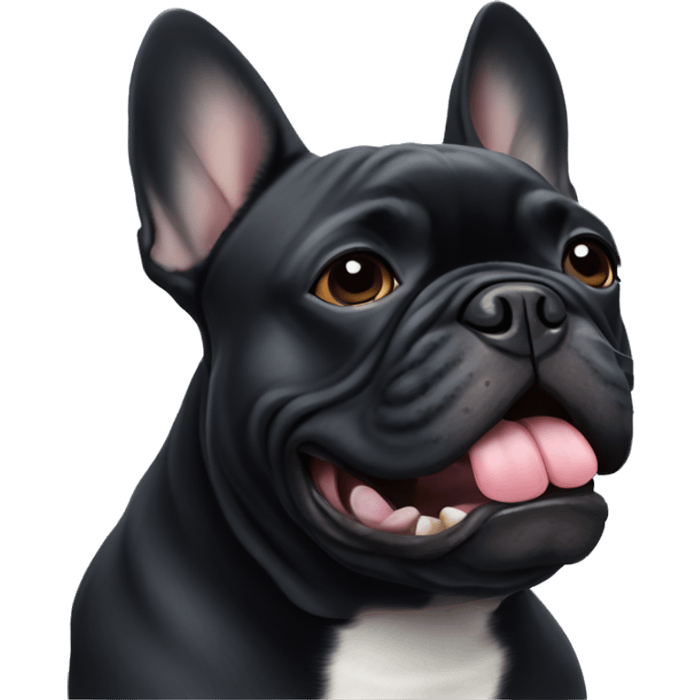 Black French bulldog emoji