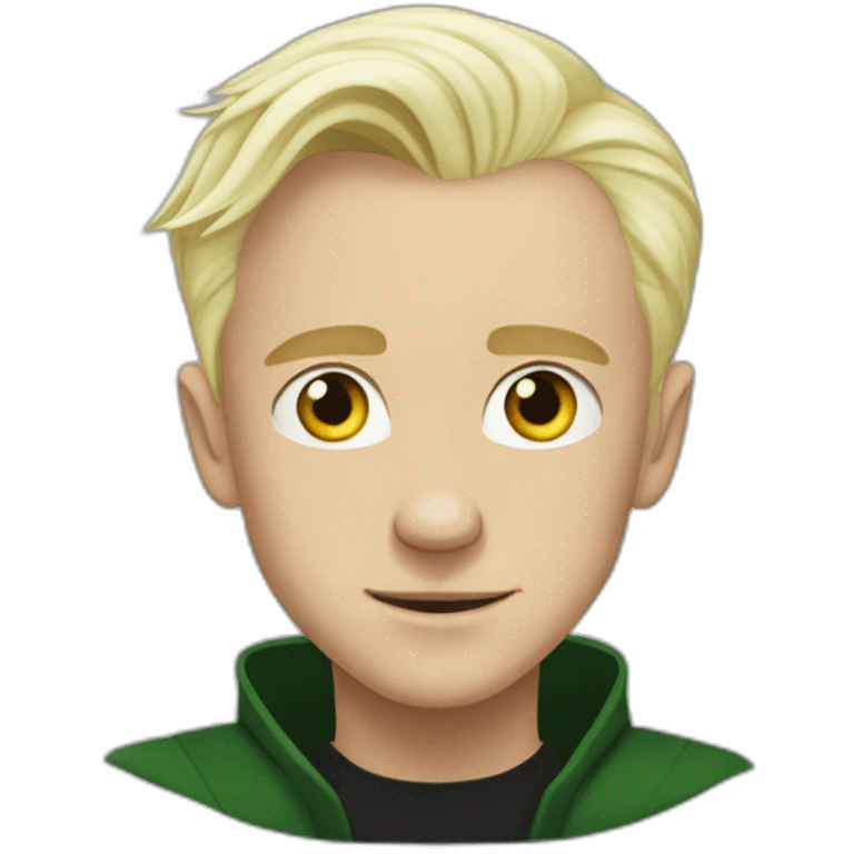 Draco Malfoy without smille  emoji