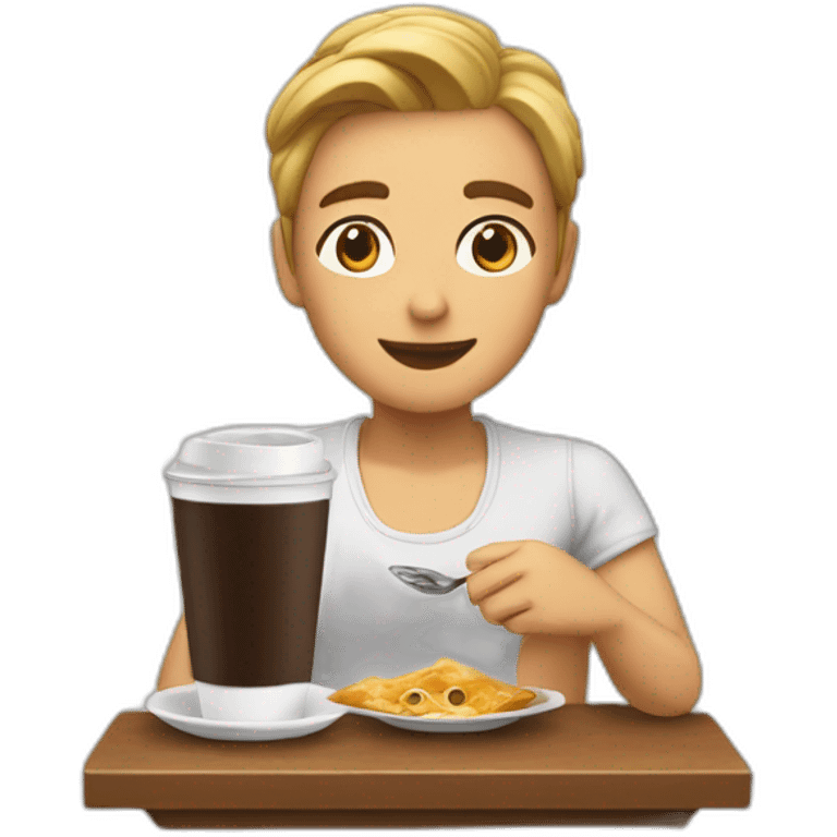 TONI TOMANDO CAFE emoji