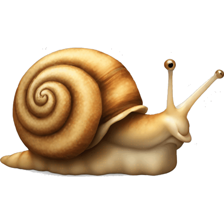 Snail eating cookies emoji